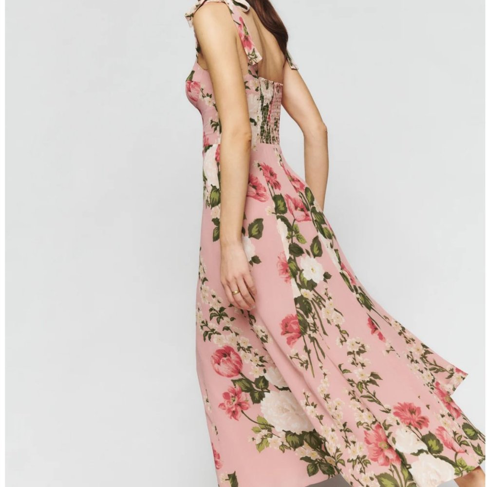 NWT Reformation Nadira Dress - Rose Garden - Picture 9 of 10